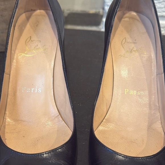 Matte  Black Classic christian louboutin Simple 100 Pumps 35 Used Designe… - Picture 8 of 17